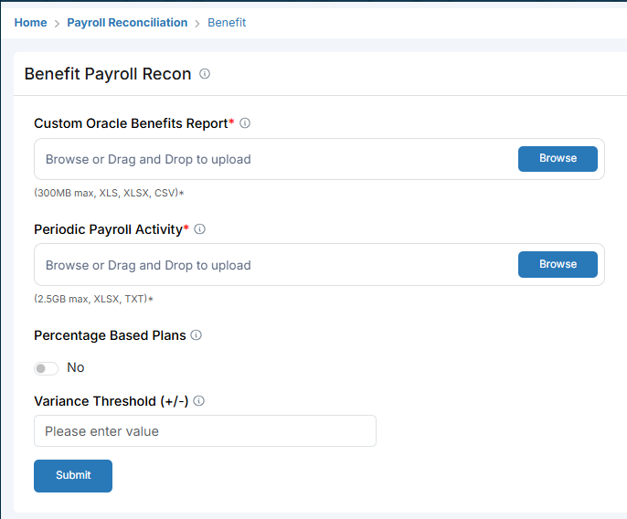 Configuring the Tool with Simple Inputs